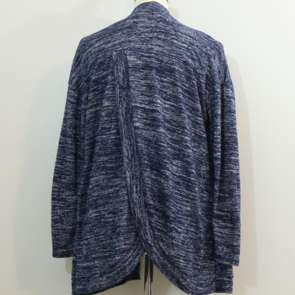 Harmony & Balance Marled Knit Crossover Cardigan - Picture 4 of 8